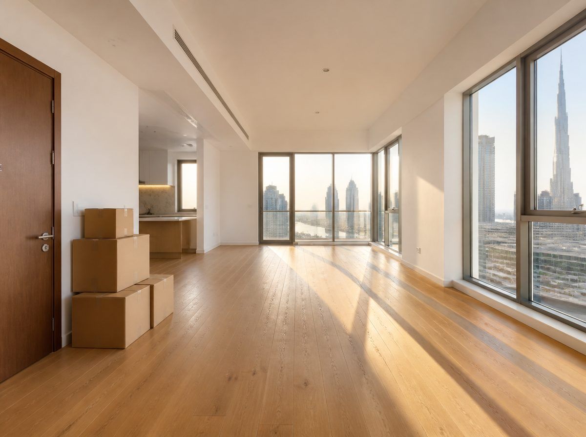Bright empty apartment ready for handover
